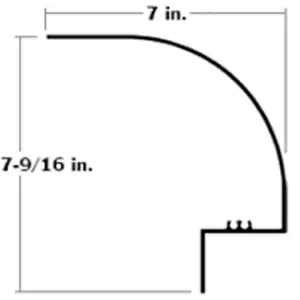 CORNER RADIUS POST FOR GREAT DANE PLT TRL