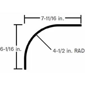 VANGUARD CORNER RADIUS POST